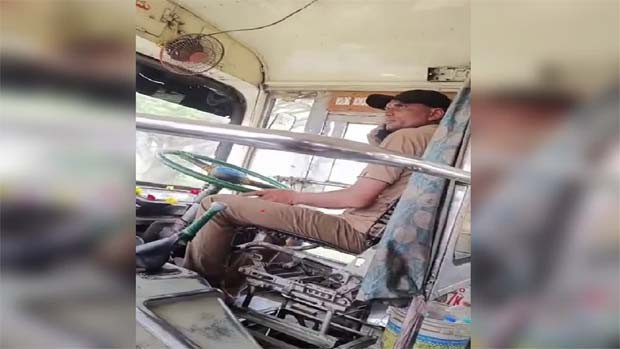 KV Rao RTC Driver Suspended Apologizes in Viral Video