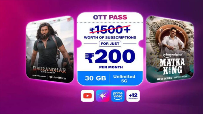 Jio Launches New OTT Pass at Just Rs 200