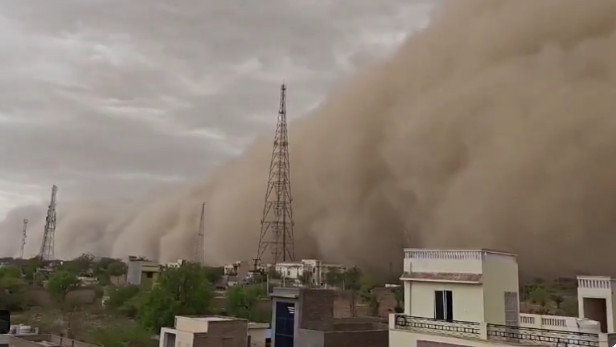 Rajasthan Sandstorm Heavy Dust Storm Plunges Cities into Darkness