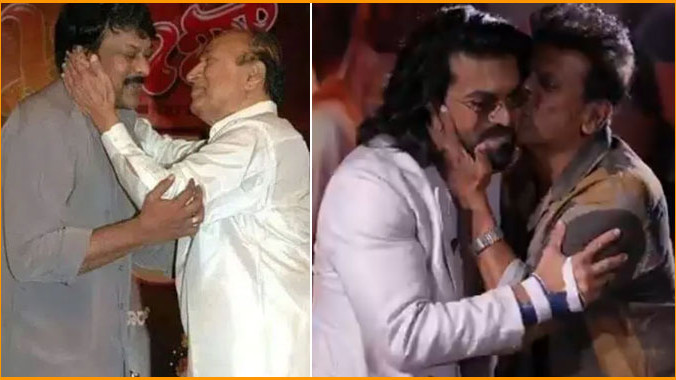 Ram Charan and Shivrajkumar Recreate Chiranjeevi Rajkumar Photo