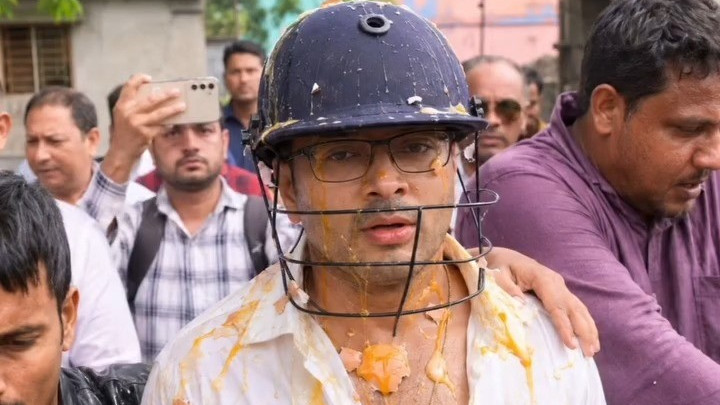 Attack on Abhishek Banerjee TMC Leader Uses Cricket Helmet for Protection