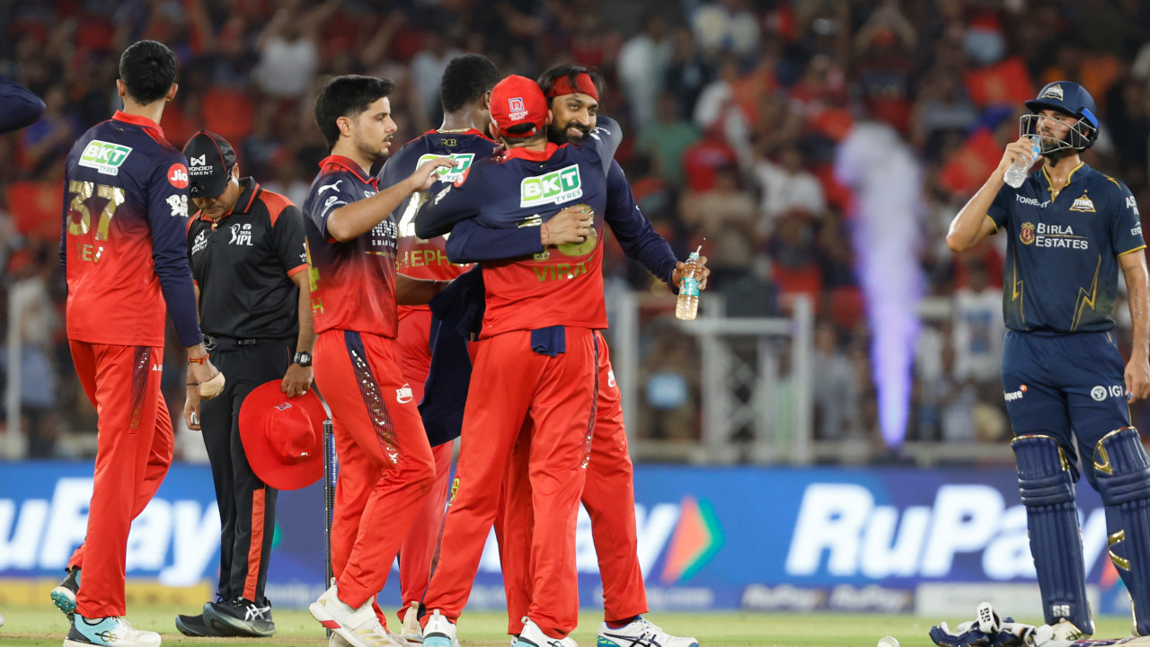 IPL Final RCB Bowlers Shine Gujarat Limited to Modest Score