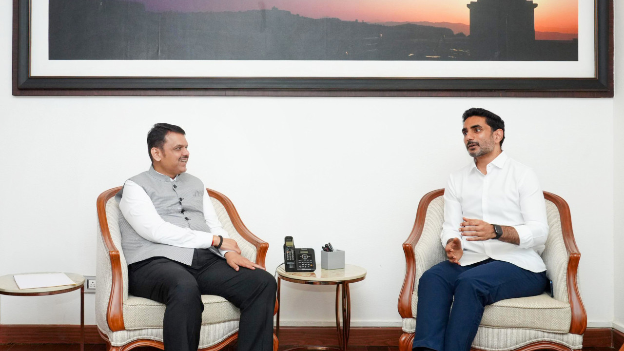 Nara Lokesh Meets Maharashtra CM Fadnavis 