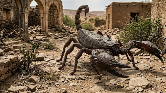 Dog sized scorpion in britain