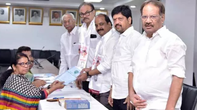 Lingamaneni Ramesh files nomination for Rajya Sabha from Janasena