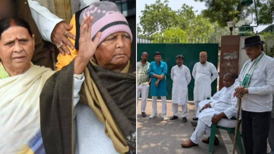 Lalu Prasad Yadav house guarded with sticks after security withdrawal