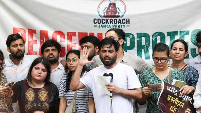 FIR registered against Cockroach Janata Party