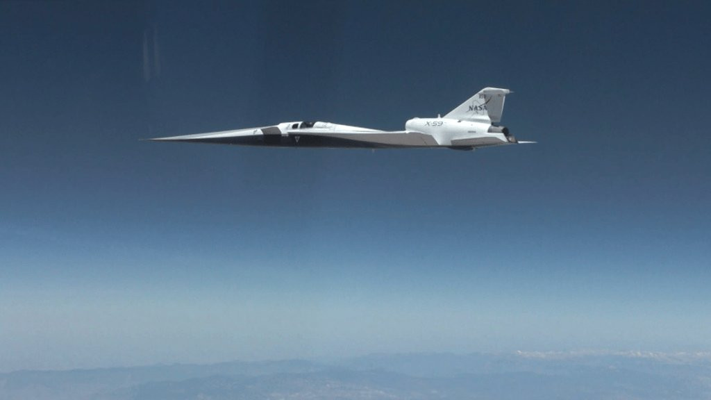 NASA X59 Successfully Completes First Supersonic Test Flight