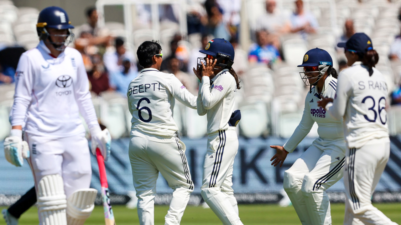 Team India creates history at Lords Harmanpreet Kaur side thrashes England in only Test