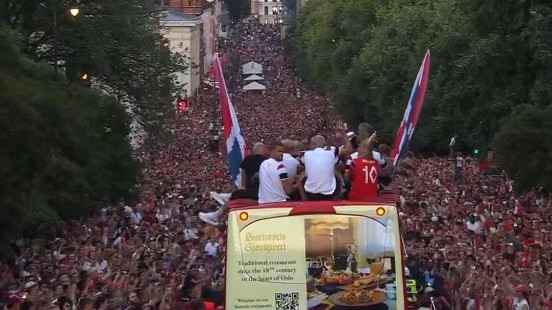 Heroes despite losing 90 thousand people grand welcome to Norway team