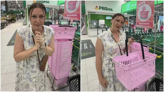 Pink Basket trend shaking social media what is the story