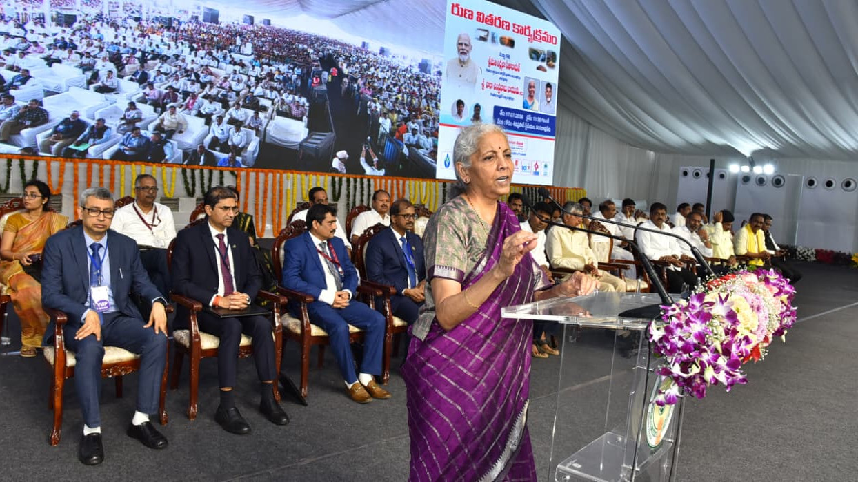 Nirmala Sitharaman says conditions changed after Modi and Chandrababu came to power in Narasaraopet