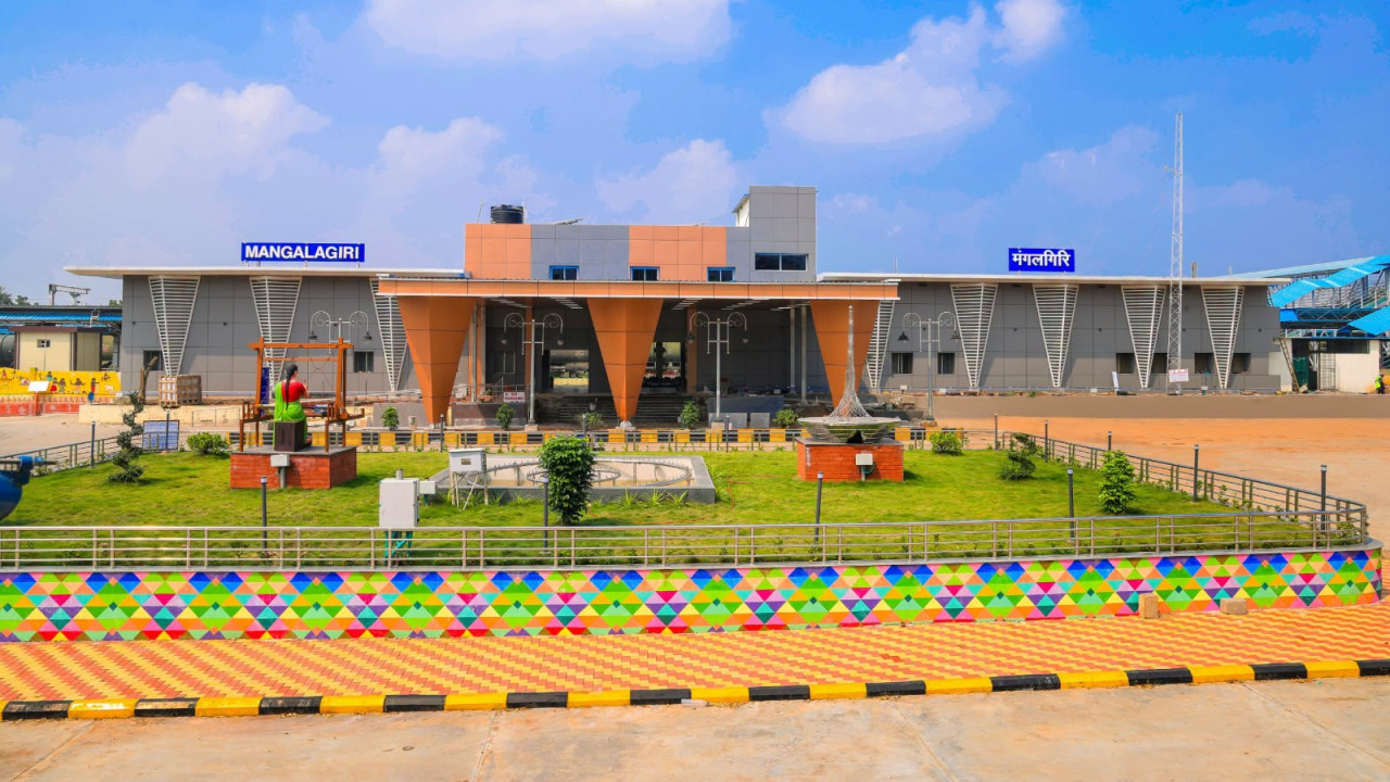 Narendra Modi inaugurates modernized Mangalagiri Railway Station virtually