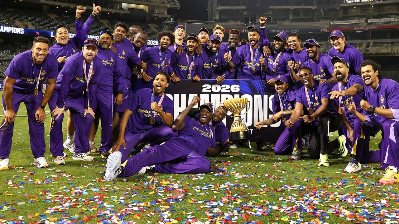 Major League Cricket winners LA Knight Riders Shah Rukh Khan celebrations