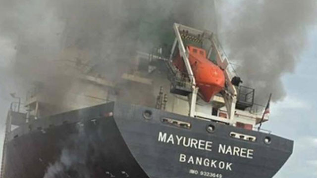 Houthi rebels target commercial ships as fires erupt in Red Sea