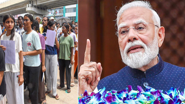 PM Modi promise action in hours against paper leak cases