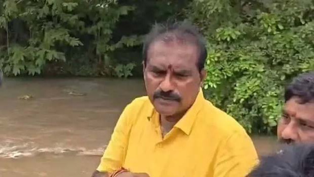 Nimmala Ramanaidu orders case against contractor and official for crop canal wall