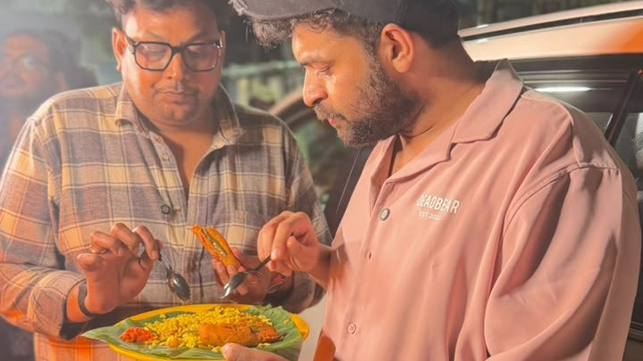 Varun Tej tastes Rayalaseema cuisine for Korean Kanakaraju see photos