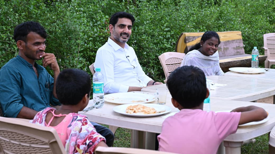Nara Lokesh meets family members of Godavari drowning victims