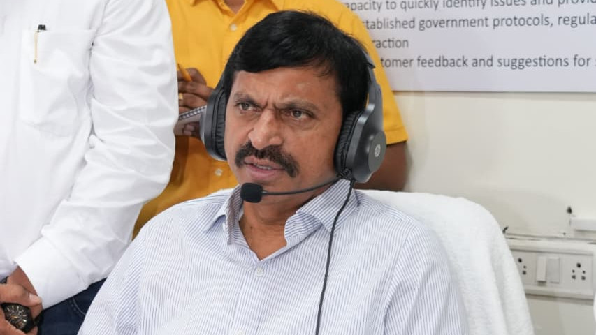 Ponguleti Srinivas Reddy launches call center for Indiramma Houses