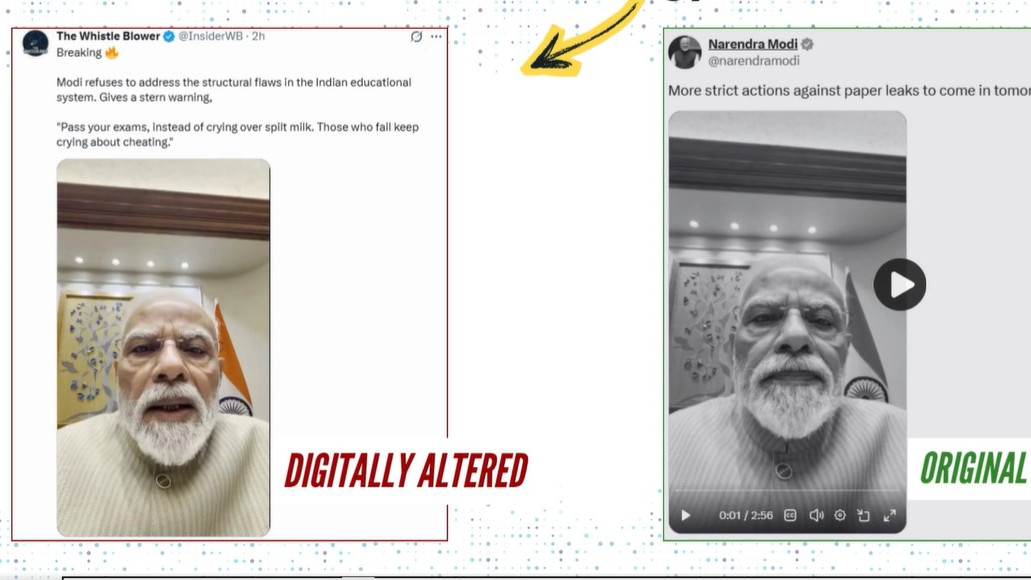 Narendra Modi video threatening students is an AI deepfake says Center