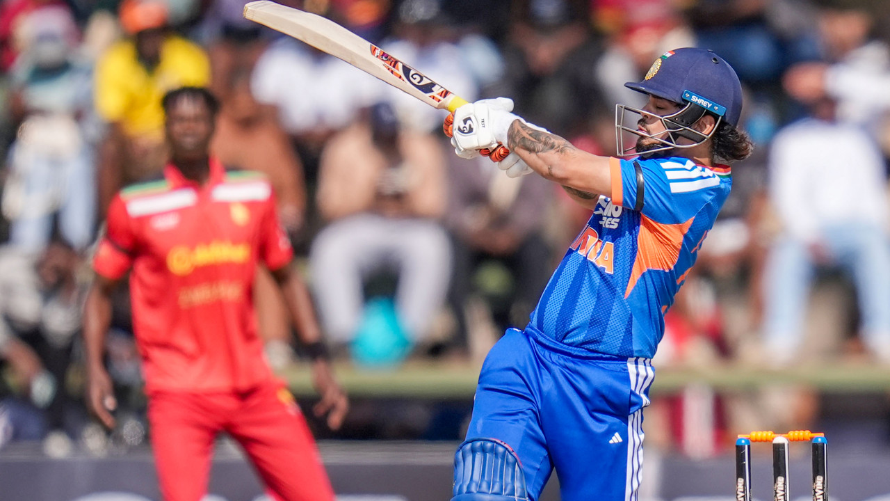 Ishan Kishan and Tilak Varma destroy Zimbabwe as India posts a massive score