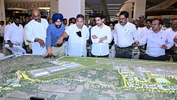Bhogapuram Airport Inauguration Massive Arrangements Minister Lokesh Key Directions in Review