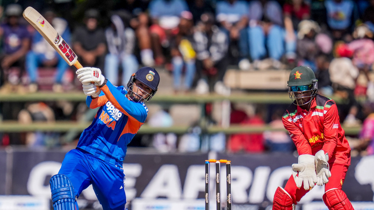 Vaibhav hits again Team India posts huge score in final T20