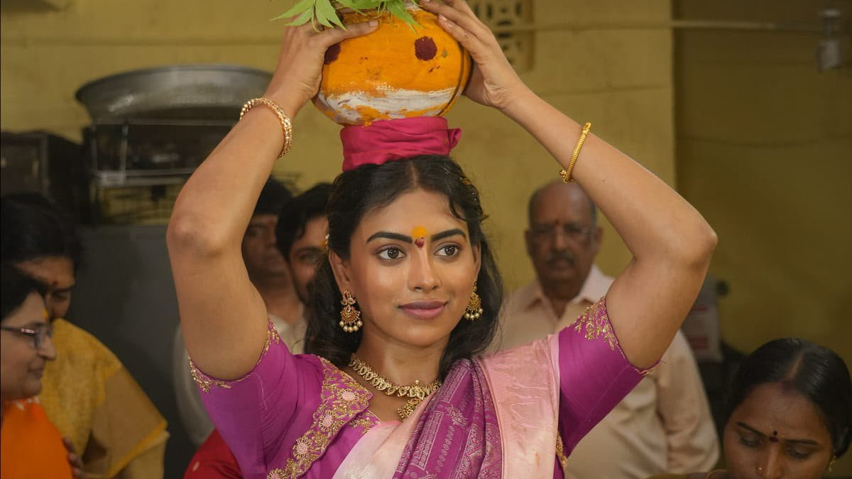 Agadha movie team visits Balkampet Yellamma temple and starts promotions with Bonam