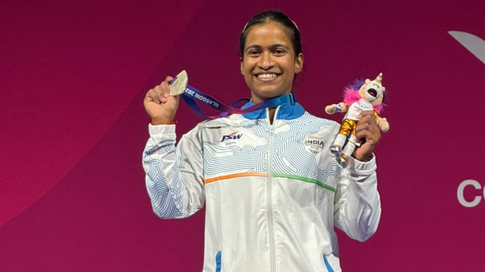 CWG 2026: Gyanehswari Yadav wins silver in women’s 53kg weightlifting, boosts India’s medal tally