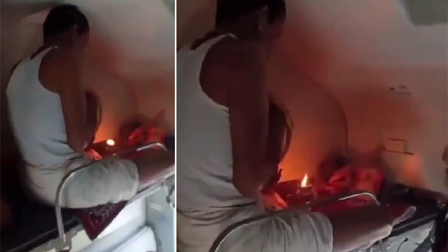 Passenger performs puja by lighting lamp in moving train AC coach incident revealed by viral video