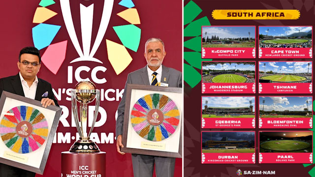 ICC announces 12 venues for 2027 ODI World Cup
