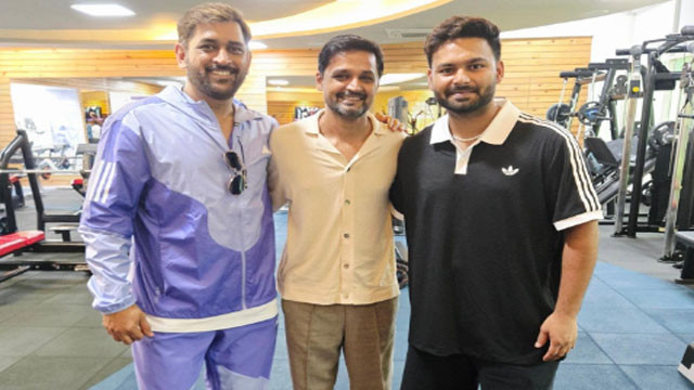 Rishabh Pant trains under MS Dhoni for Sri Lanka Test series