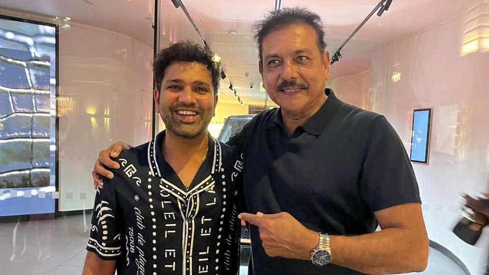 Rohit Sharma in London Ravi Shastri posts Relaxed photo