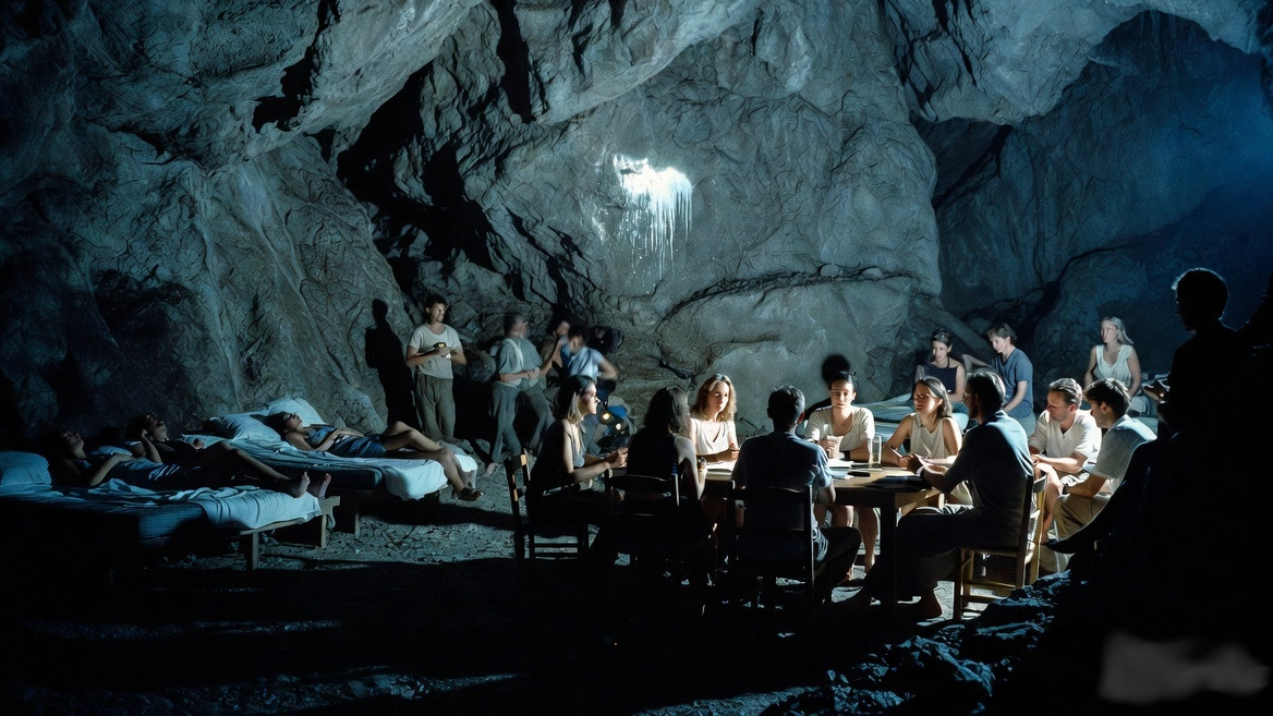 Strange experiment in France as volunteers lose track of time inside a cave
