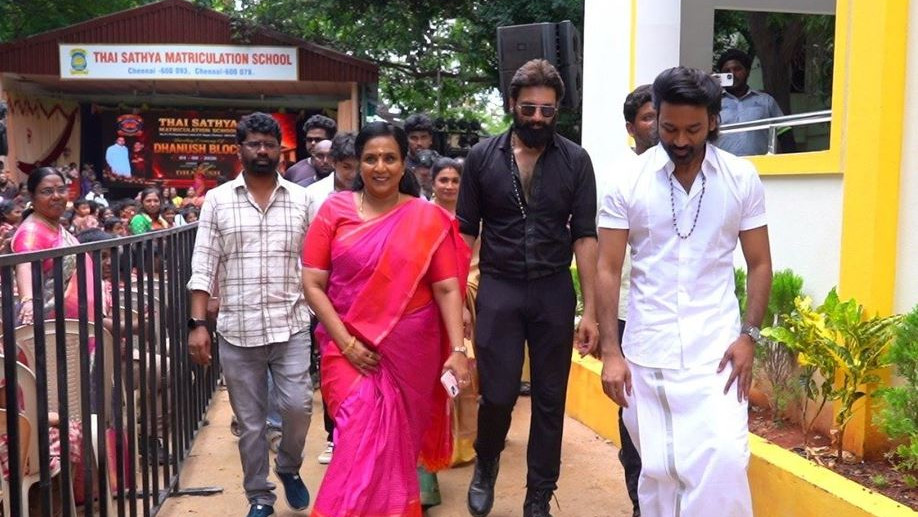 Dhanush presents a wonderful gift to the school where he studied