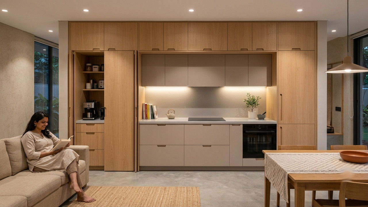 Invisible Kitchen is the latest trend in modern home interior design