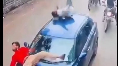 Rajasthan Road Accident Speeding Bike Hits Car And Youths Fly Into Air