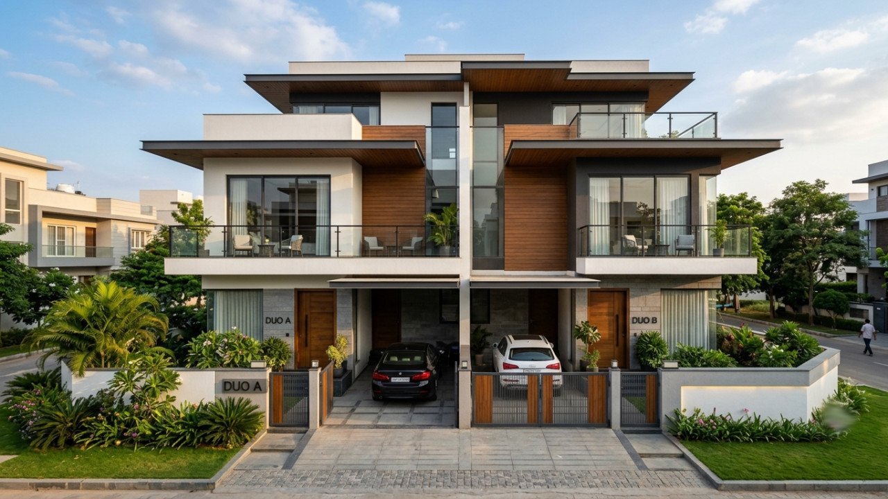 Duplex House Construction New Trends More Facilities in Less Space