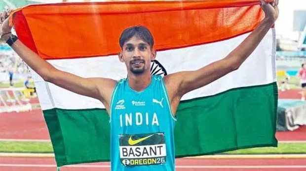 History in World Athletics Historic Silver for Basanth in High Jump