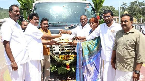 TTD receives 15 lakh truck as donation for Srivari service