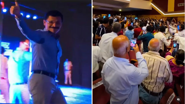 Tukaram Mundhe IAS gets standing ovation from public in Pune auditorium