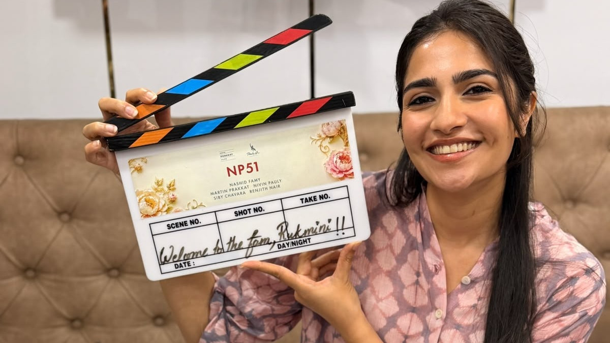 NP51: Rukmini Vasanth commences shoot for her next with Nivin Pauly