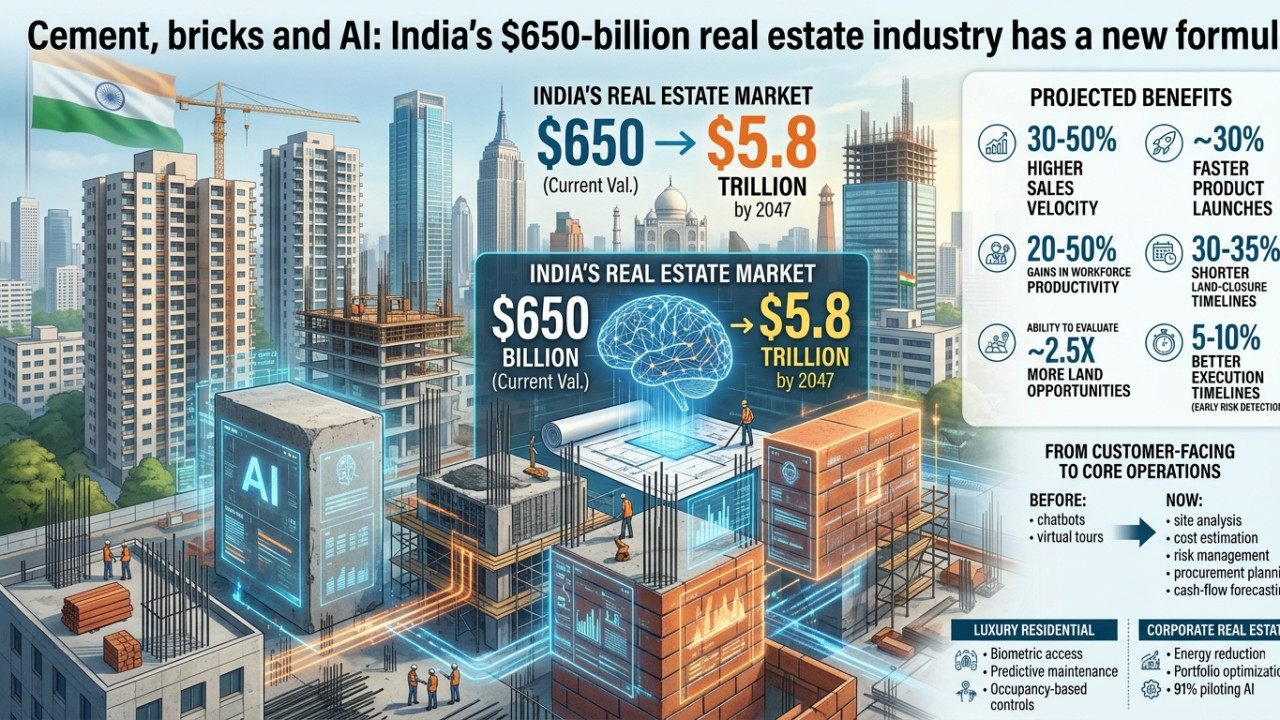 Indian Real Estate New Formula Integrating Cement Bricks and Artificial Intelligence