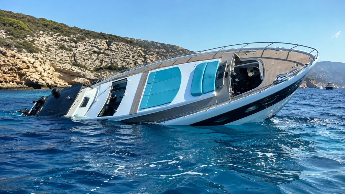 75 crore luxury yacht sinks just four days after delivery