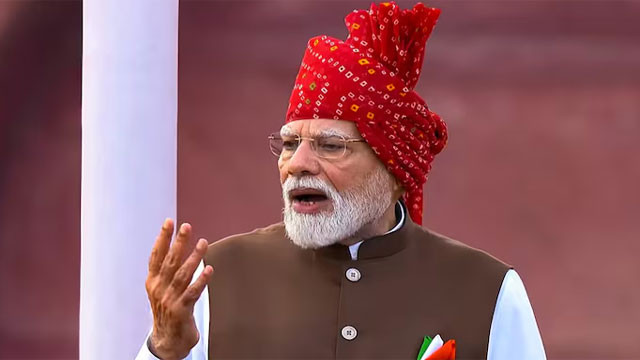 PM Modi vows from Red Fort to make India a developed nation by 2047