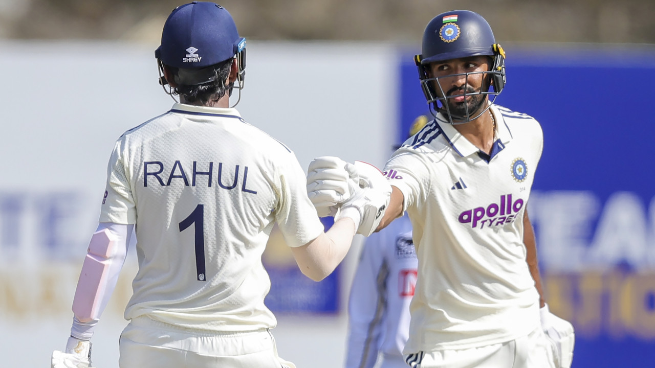 1st Test: Padikkal and Rahul hit unbeaten fifties as India dominate SL, reach 197/1 at tea