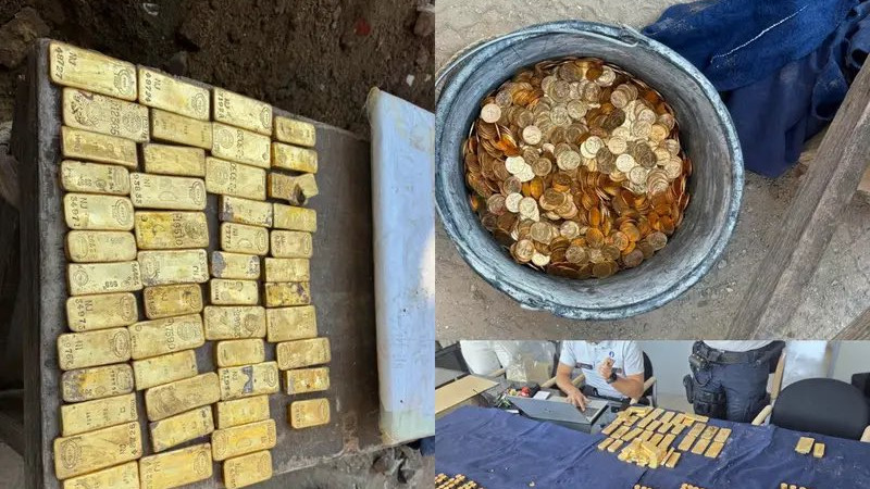 Gold treasure worth 98 crore found in a wall during drainage works in Belgium