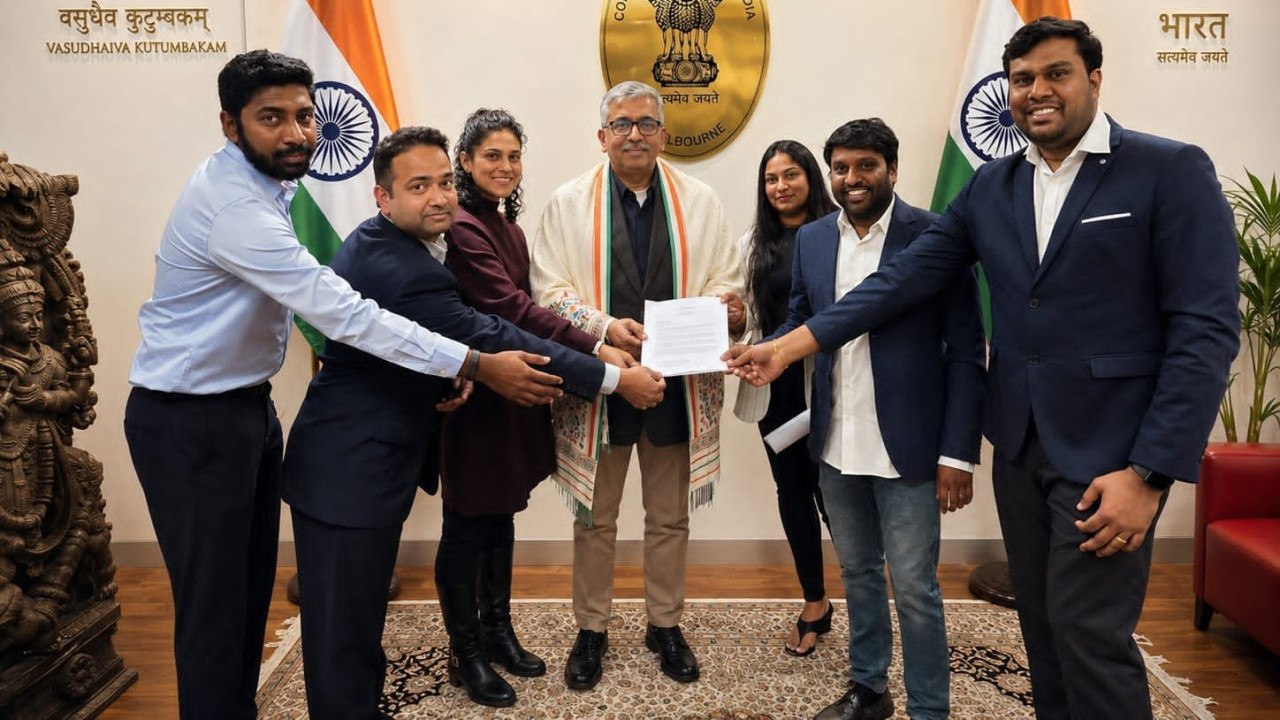 APNRT representatives meet Melbourne Consul General for welfare of Telugu diaspora