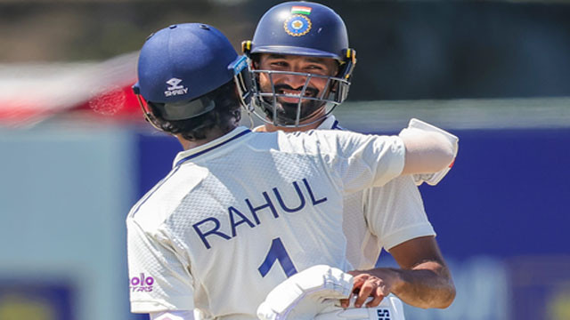 1st Test: Padikkal, Rahul's stand helps India's lead swell to 294 runs at lunch on Day 4